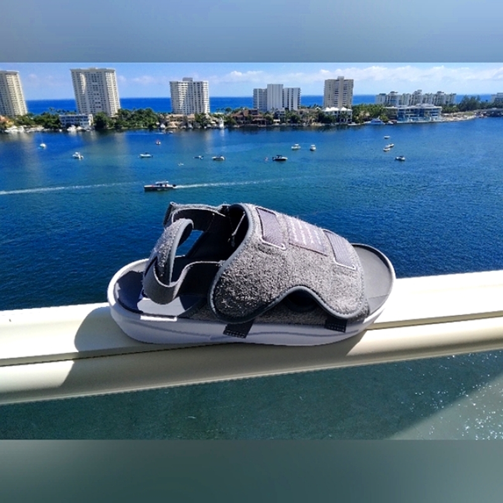 Nike Air Jordan Retro 23 LS slides Sandals Winter Grey DJ9857-002 Cool Grey - Picture 6 of 9